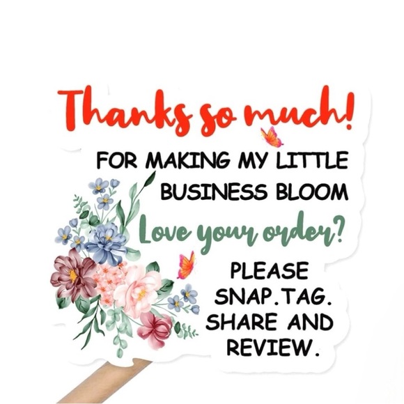 🆕THANKS SO MUCH! FOR MAKING MY LITTLE BUSINESS BLOOM. GET MORE REVIEWS! 1 ROLL - Picture 2 of 12